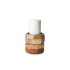 BRONX Candle holder M, Brown