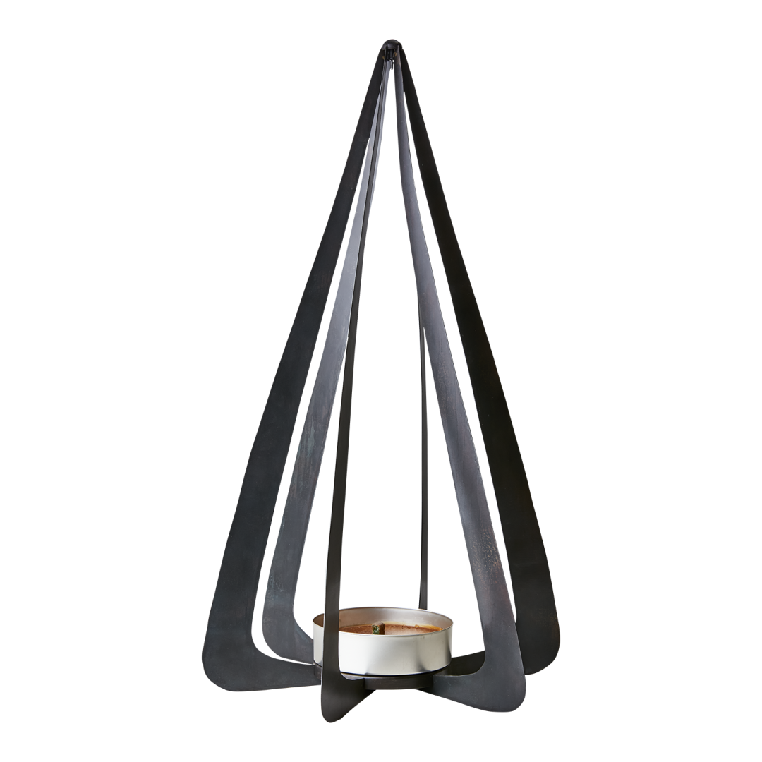 BODIL Outdoor candle holder/plant support, Black - Bilde 4