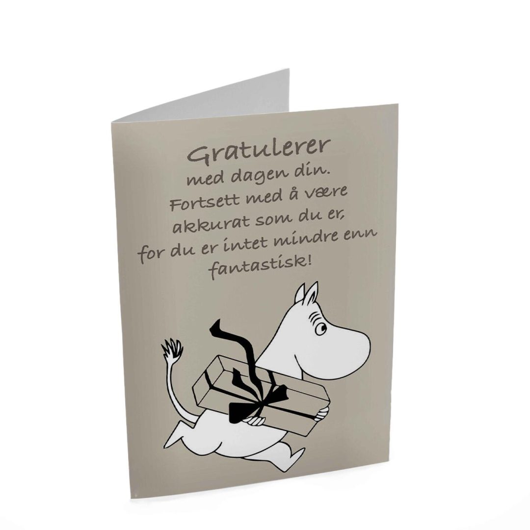 Mummi dobbeltkort - Gratulerer 17cm