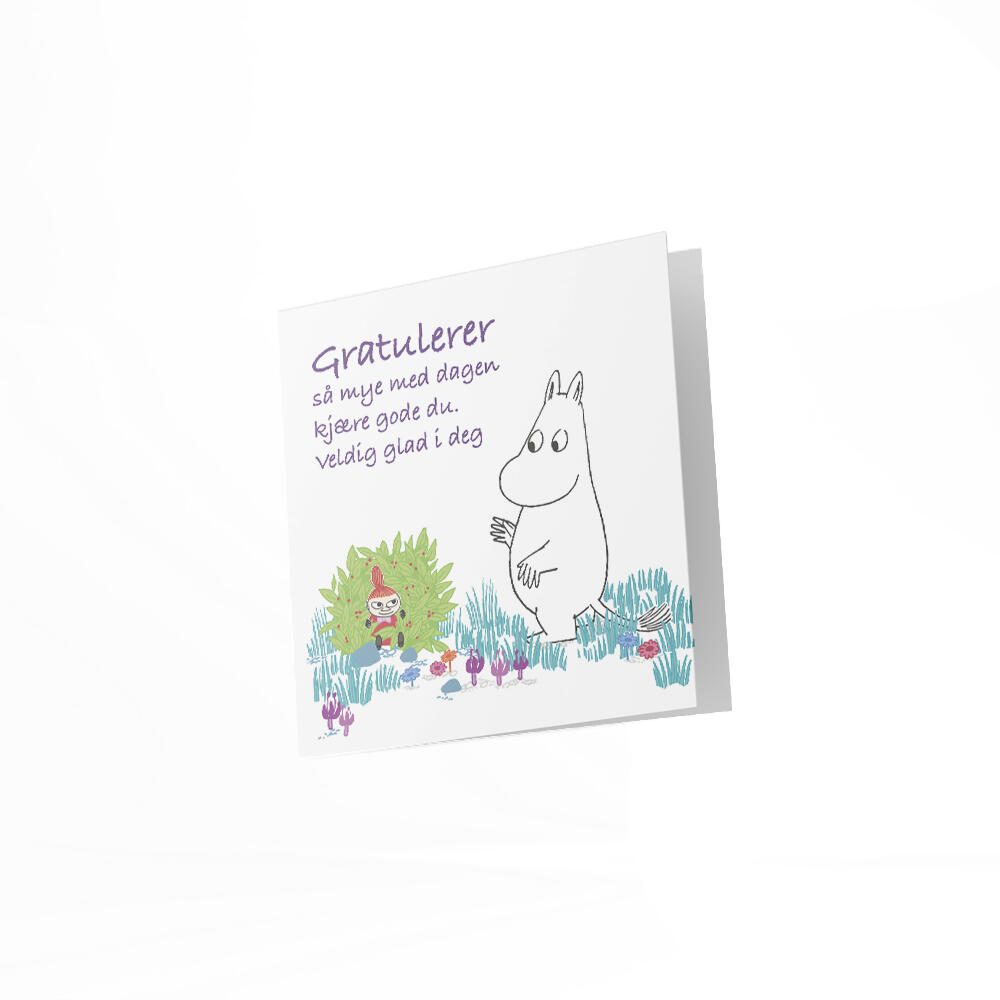 Mummi dobbeltkort - Gratulerer med dagen 12 cm