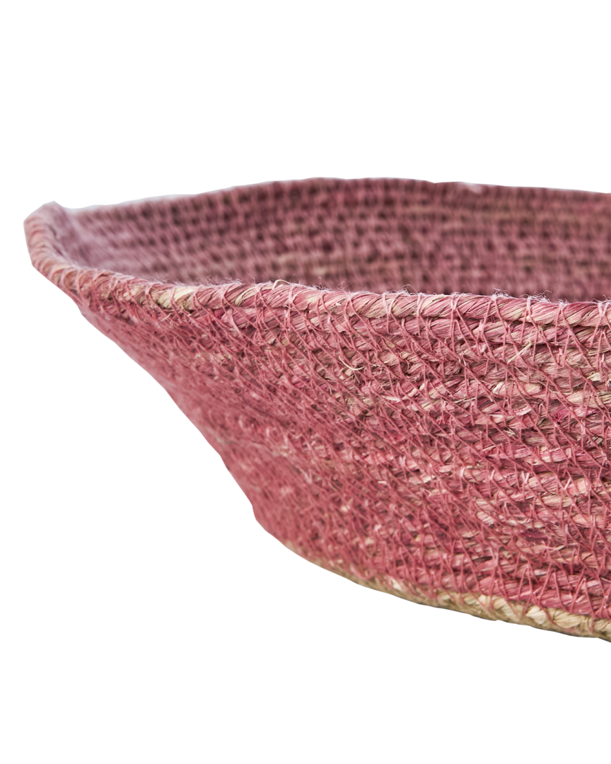 LANDO Basket, set of 2, Pink/natural - Bilde 2