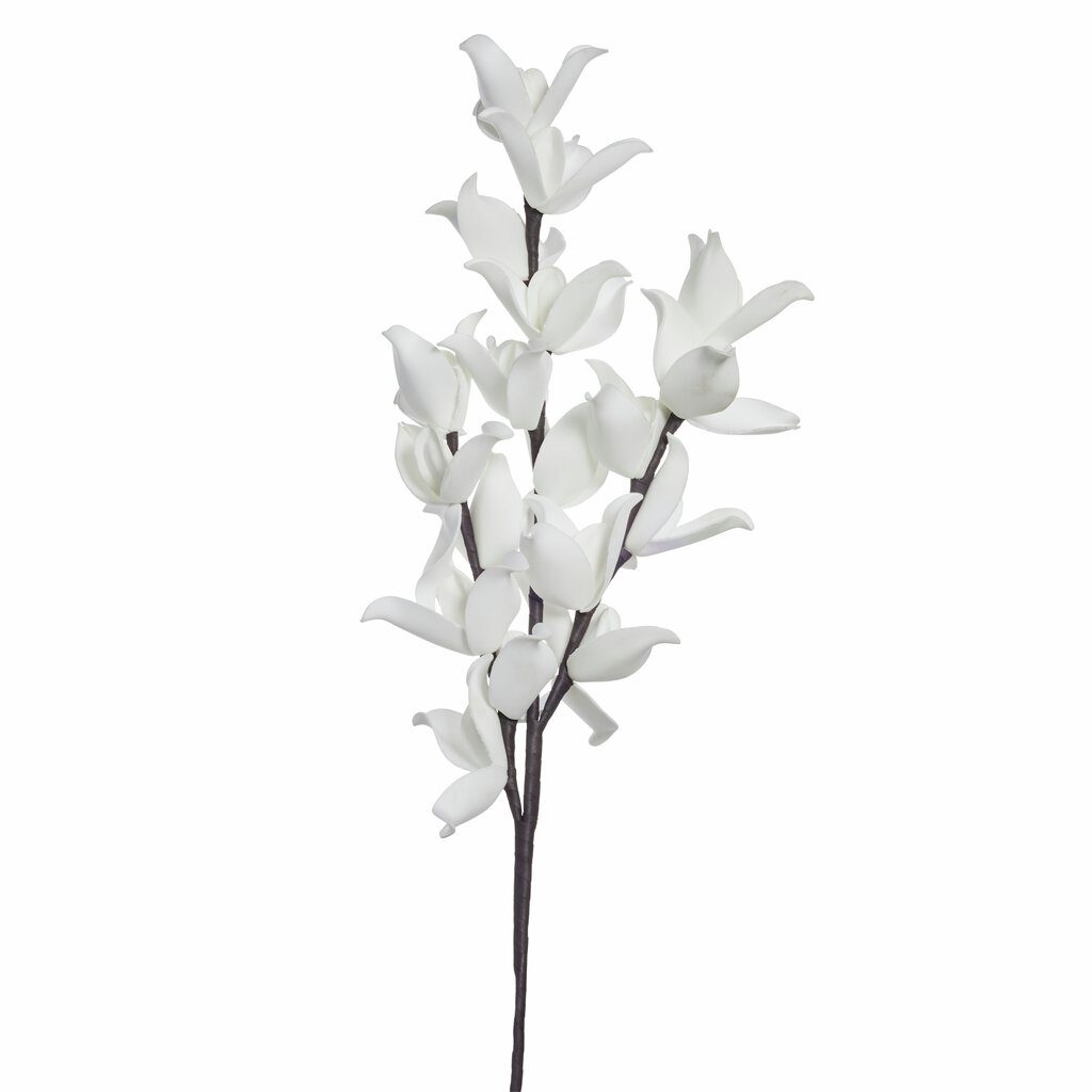 Happia decoration flower 91X16 cm, White