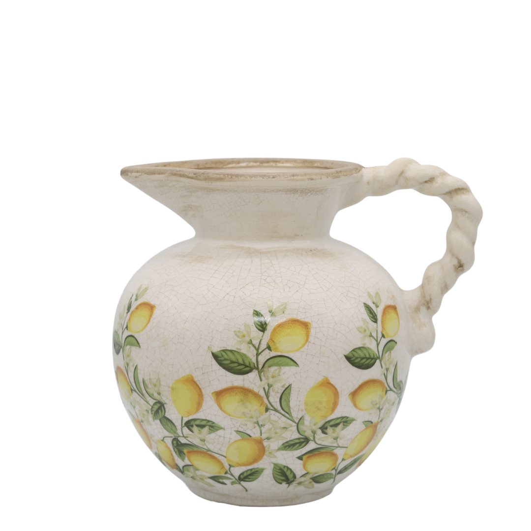 Limone Blossom kanne med sitroner og blomster - Bilde 2