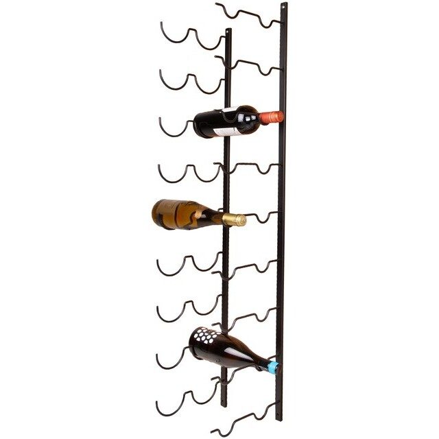 Theon - Vinstativ Svart 25,5x2x114cm Metall