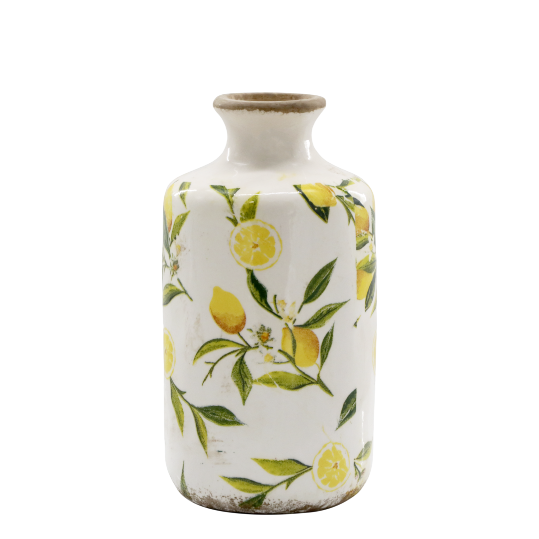 Limone vase med sitronmotiv - Bilde 3