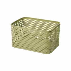 Yumi basket green L18,5 W25,5 H13,5